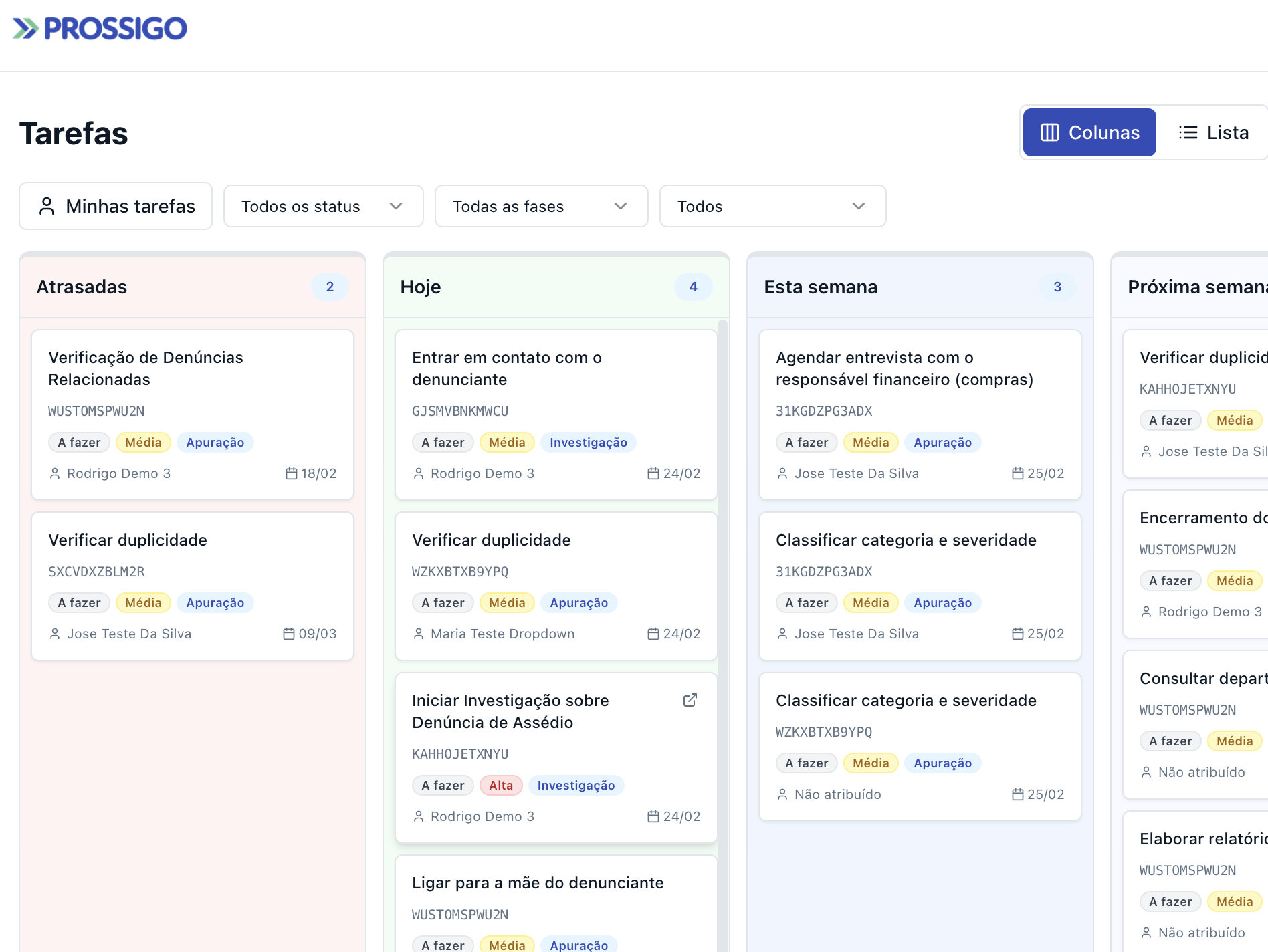 Prossigo — Canal de Ética Inteligente com IA